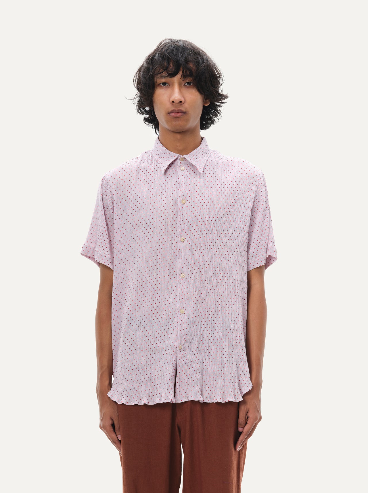 Polka  shirt - Lilac